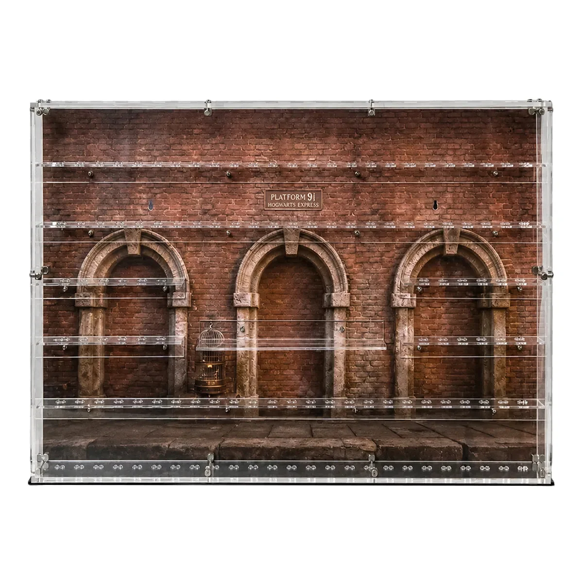 Premium Wall Display Case for 124 LEGO® Harry Potter™ Minifigures - Détail exposition 3
