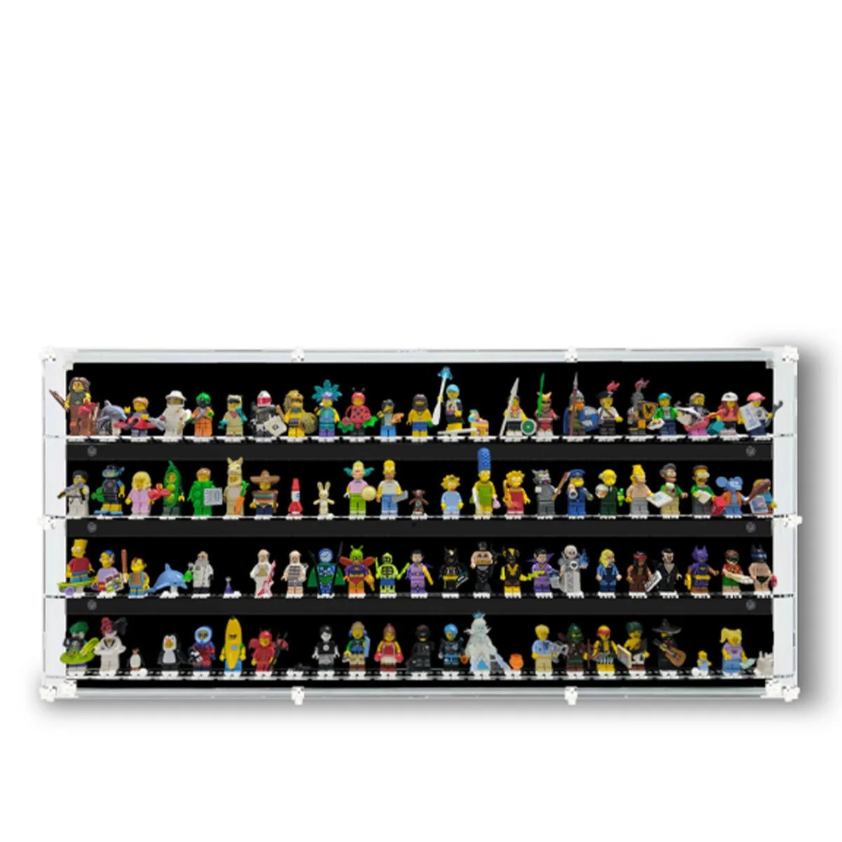 Premium Wall Display Case for 92 LEGO® Minifigures - Collector's Edition - Détail exposition 2