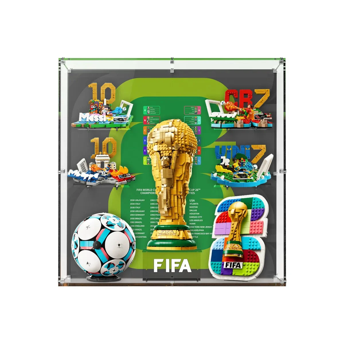 Premium Expositie Vitrine voor LEGO® FIFA World Cup™ 7-in-1 Set - Détail exposition 4