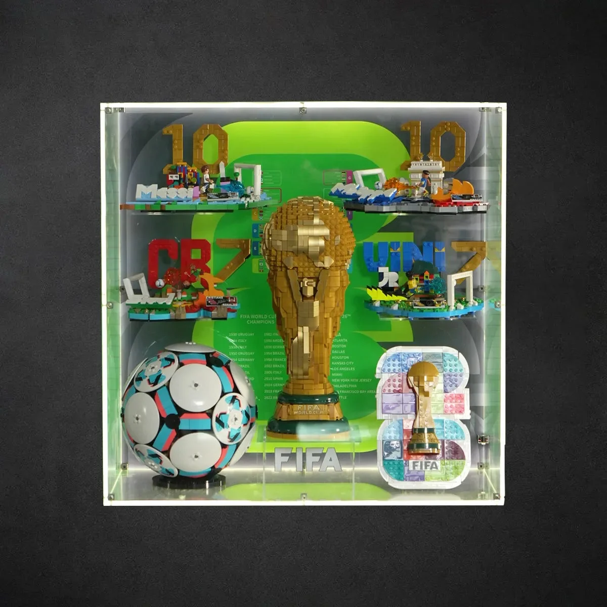 Premium Expositie Vitrine voor LEGO® FIFA World Cup™ 7-in-1 Set - Détail exposition 9
