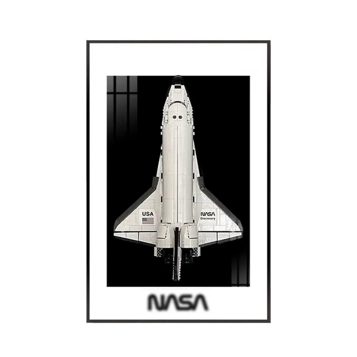 Cadre d'Exposition Premium pour LEGO® Icons NASA Space Shuttle Discovery (10283) - Détail exposition 2