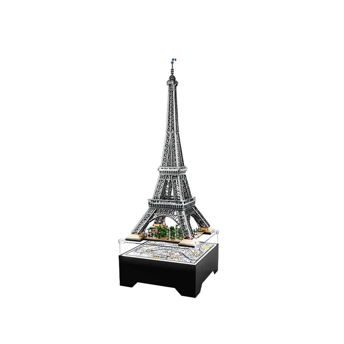 Floating LED Display Stand for LEGO® Eiffel Tower (10307) - Détail exposition 2