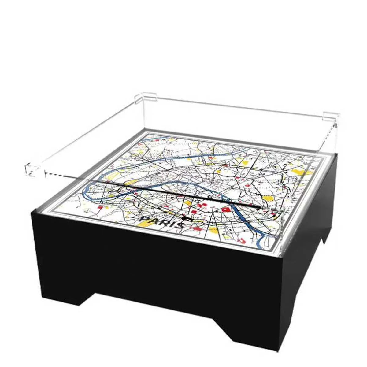 Floating LED Display Stand for LEGO® Eiffel Tower (10307) - Détail exposition 3