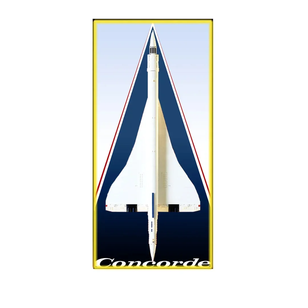 Premium Wall Display Frame for LEGO® Icons Concorde (10318) - Détail exposition 4