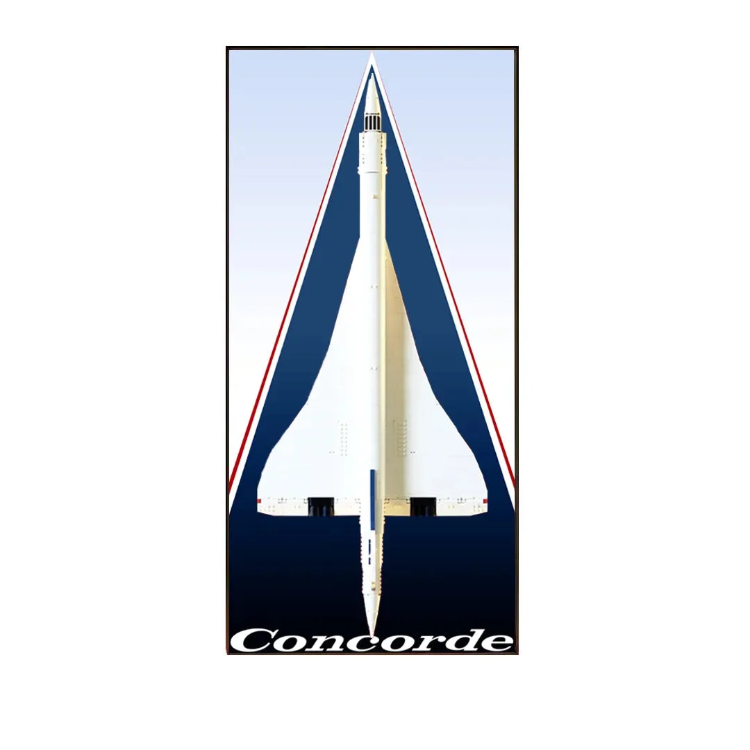 Premium Wall Display Frame for LEGO® Icons Concorde (10318)