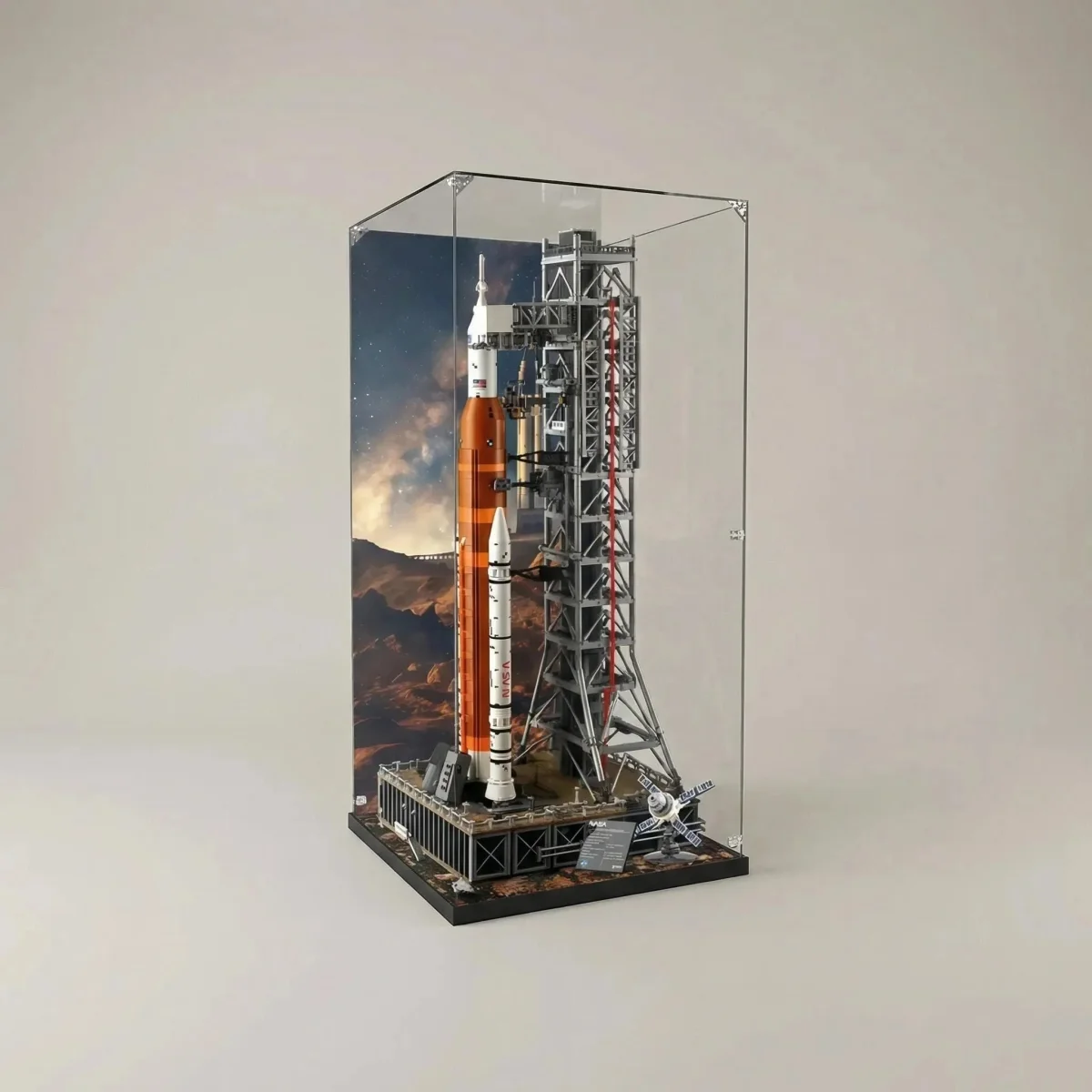 Teca Espositiva Premium per LEGO® NASA Artemis Space Launch System (10341) - Détail exposition 8