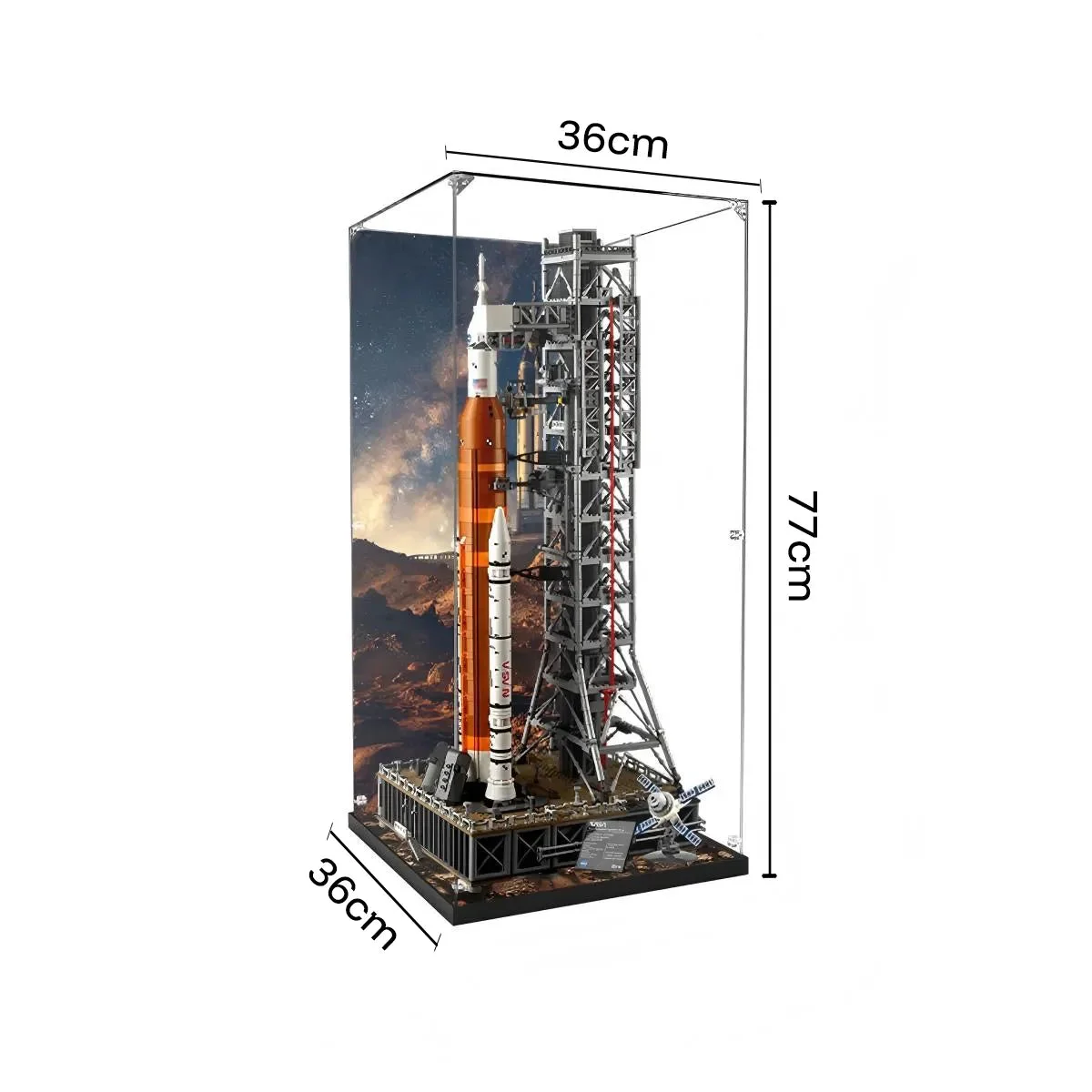 Teca Espositiva Premium per LEGO® NASA Artemis Space Launch System (10341) - Détail exposition 10