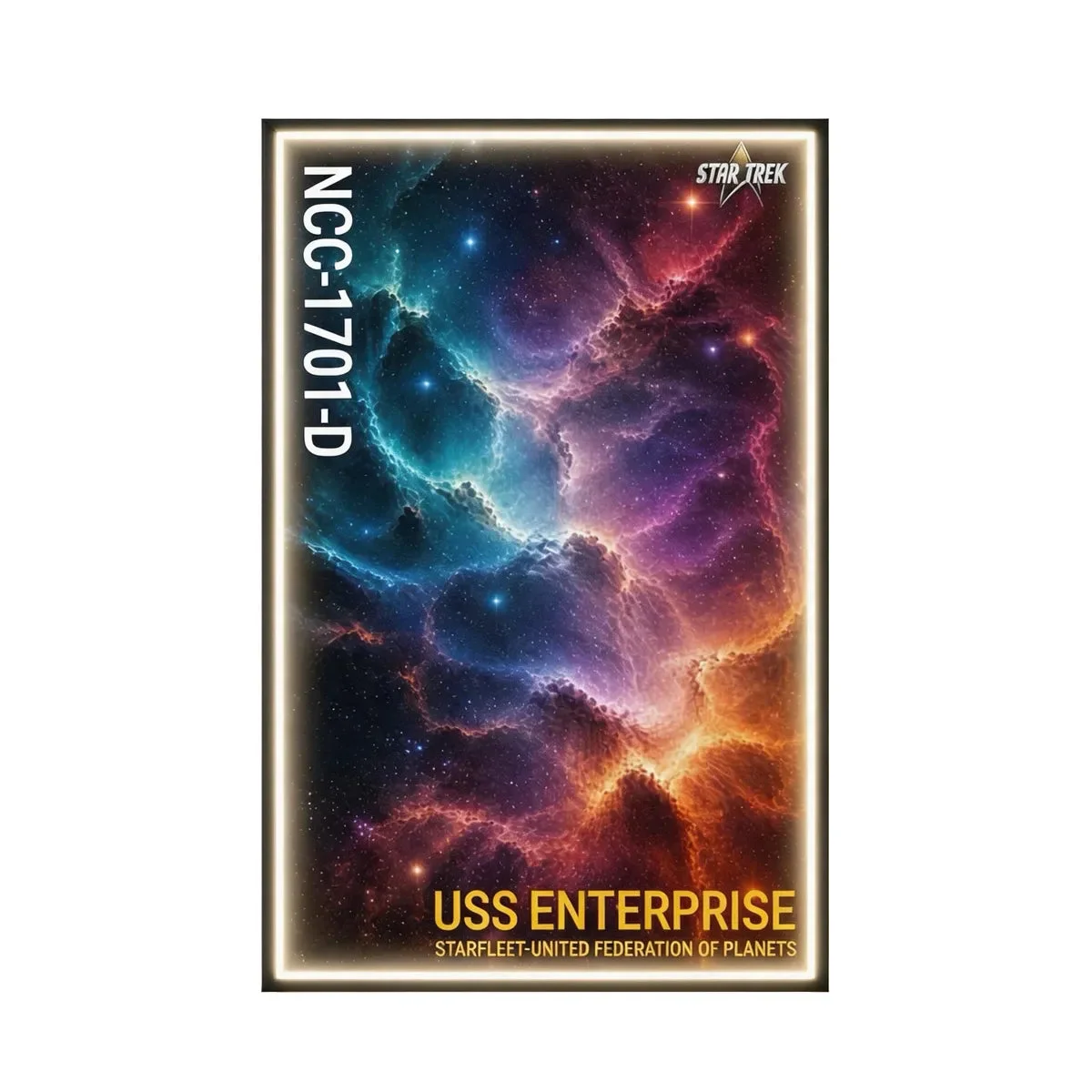 Premium Wall Display Frame for Compatible Star Trek™ model - USS Enterprise NCC-1701-D (10356) - Détail exposition 9