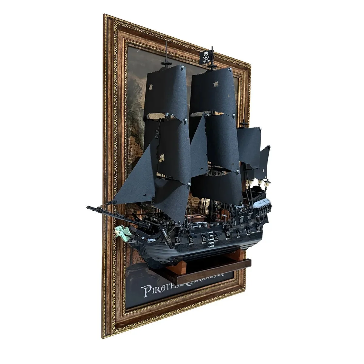 Premium Wall Display Frame for LEGO® Icons Captain Jack Sparrow's Pirate Ship (10365) - Détail exposition 6