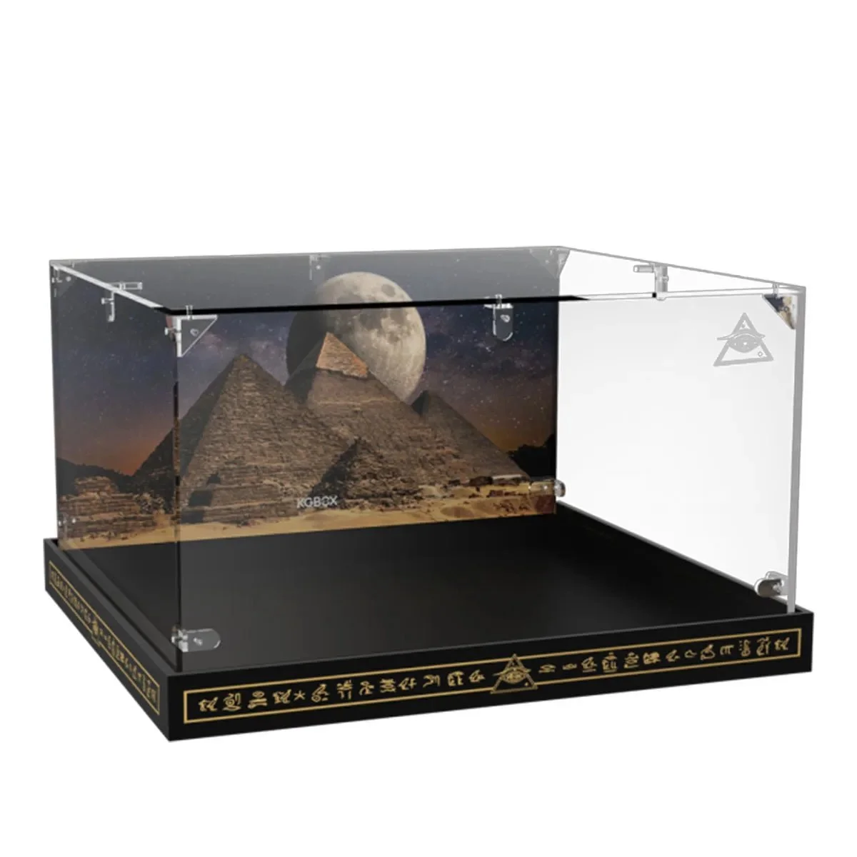 Premium Wandvitrine für LEGO® Die Große Pyramide von Gizeh (21058) - Détail exposition 3