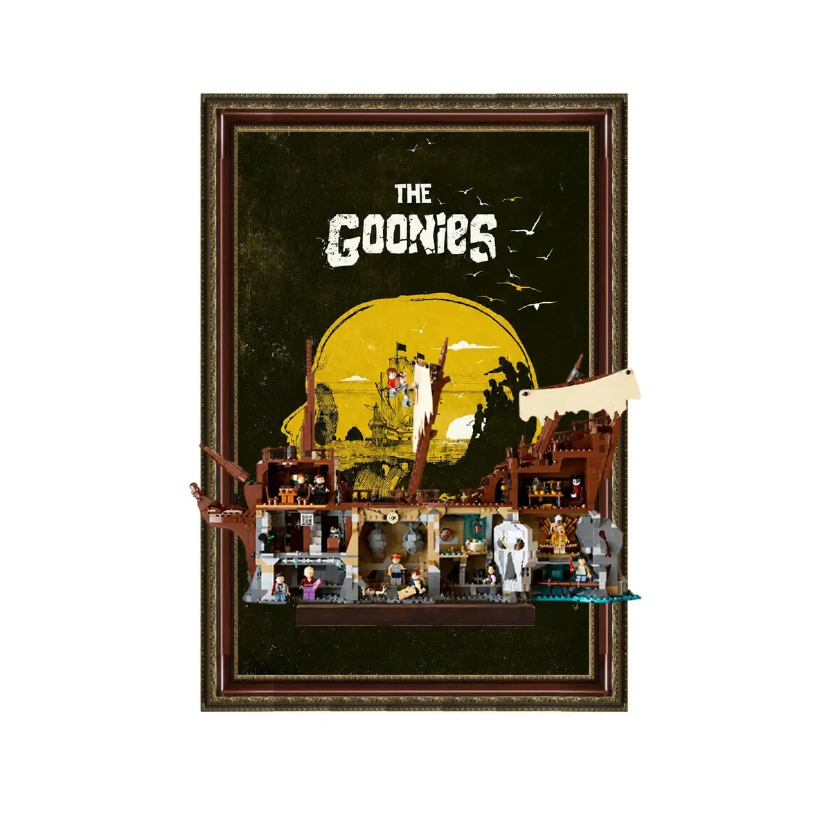 Premium Wall Display Frame for LEGO® Ideas The Goonies (21367) (21363) - Détail exposition 11