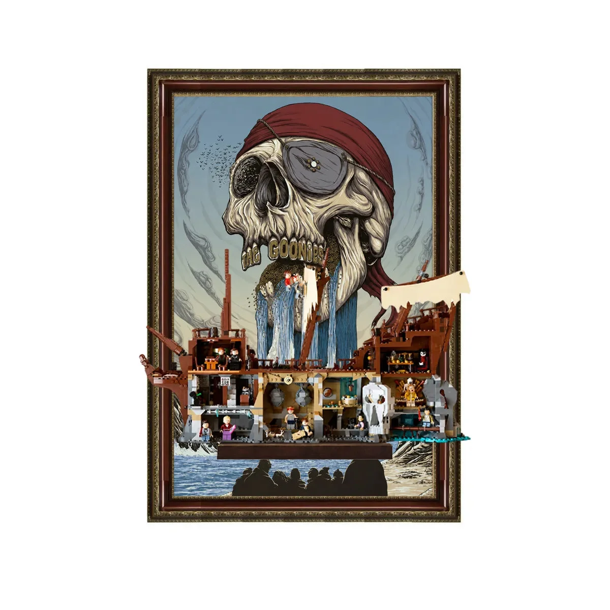Premium Wall Display Frame for LEGO® Ideas The Goonies (21367) (21363) - Détail exposition 4