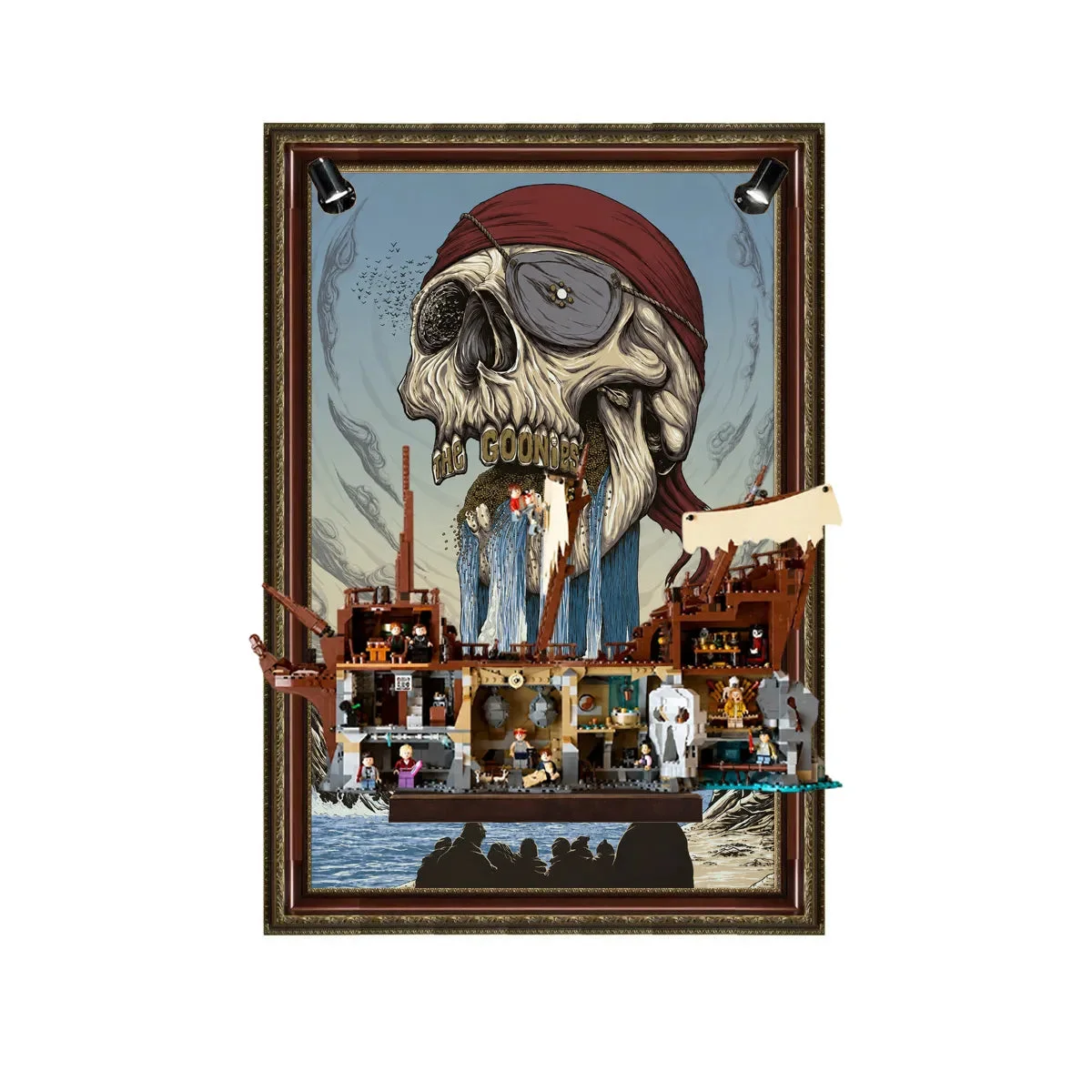 Premium Wall Display Frame for LEGO® Ideas The Goonies (21367) (21363) - Détail exposition 5