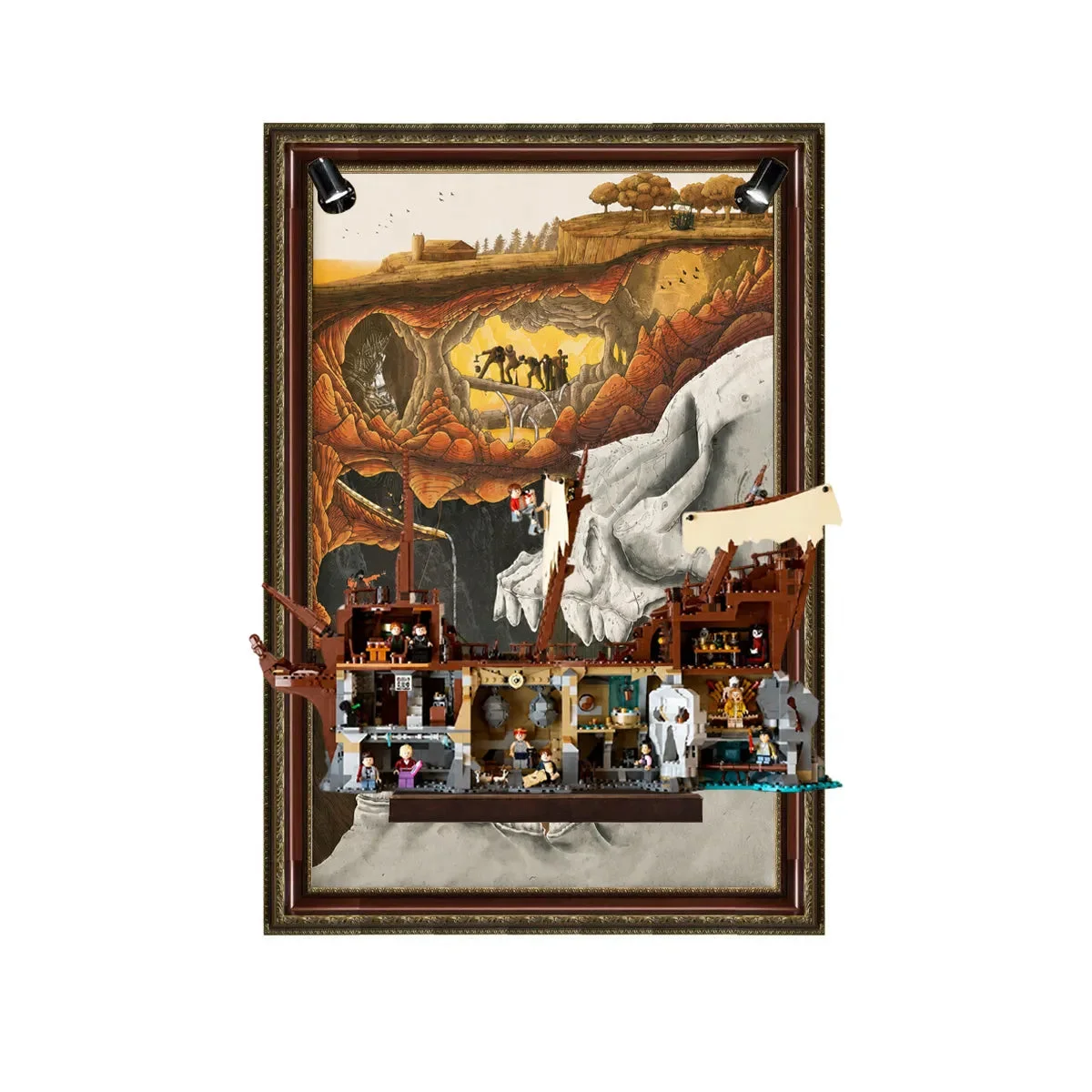 Premium Wall Display Frame for LEGO® Ideas The Goonies (21367) (21363) - Détail exposition 8