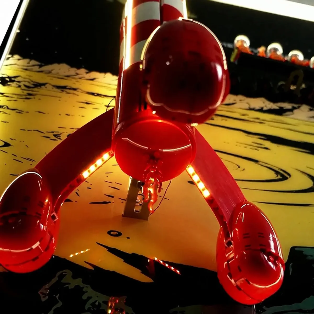 Premium Wall Display Frame for Tintin-compatible Moon Rocket model (21367) - Détail exposition 15
