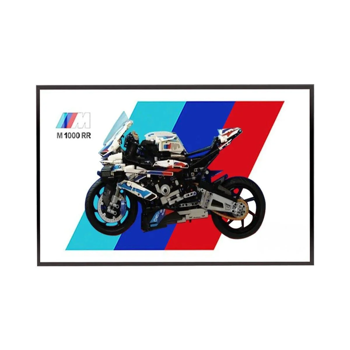 Premium Wall Display Frame for LEGO® Technic™ BMW M 1000 RR (42130) - Détail exposition 6