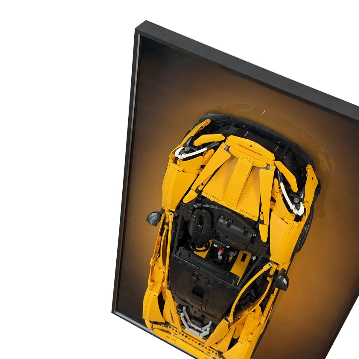 Premium Wall Display Frame for LEGO® Technic™ McLaren P1 (42172) - Gradient Edition - Détail exposition 6