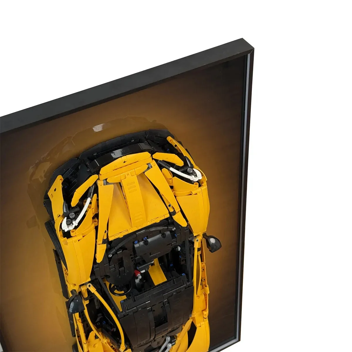 Premium Wall Display Frame for LEGO® Technic™ McLaren P1 (42172) - Gradient Edition - Détail exposition 8