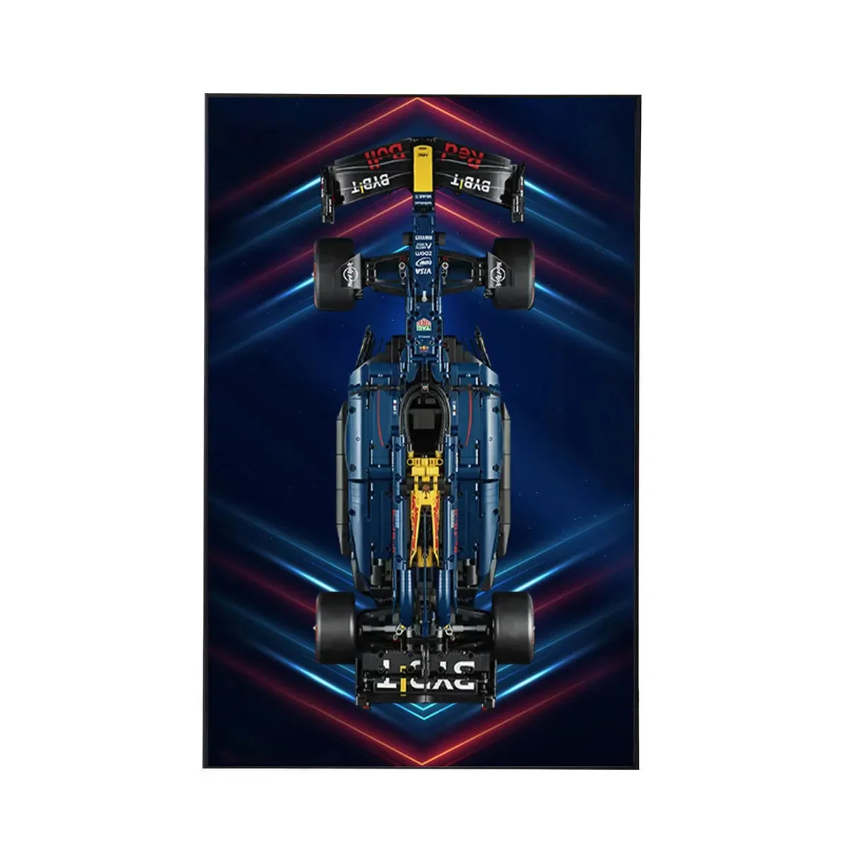 Cadre d'Exposition Mural pour LEGO® Red Bull Racing RB20 (42206) - Détail exposition 6
