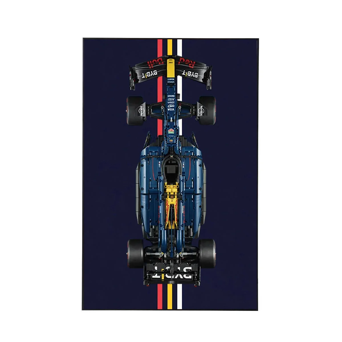 Cadre d'Exposition Mural pour LEGO® Red Bull Racing RB20 (42206) - Détail exposition 10