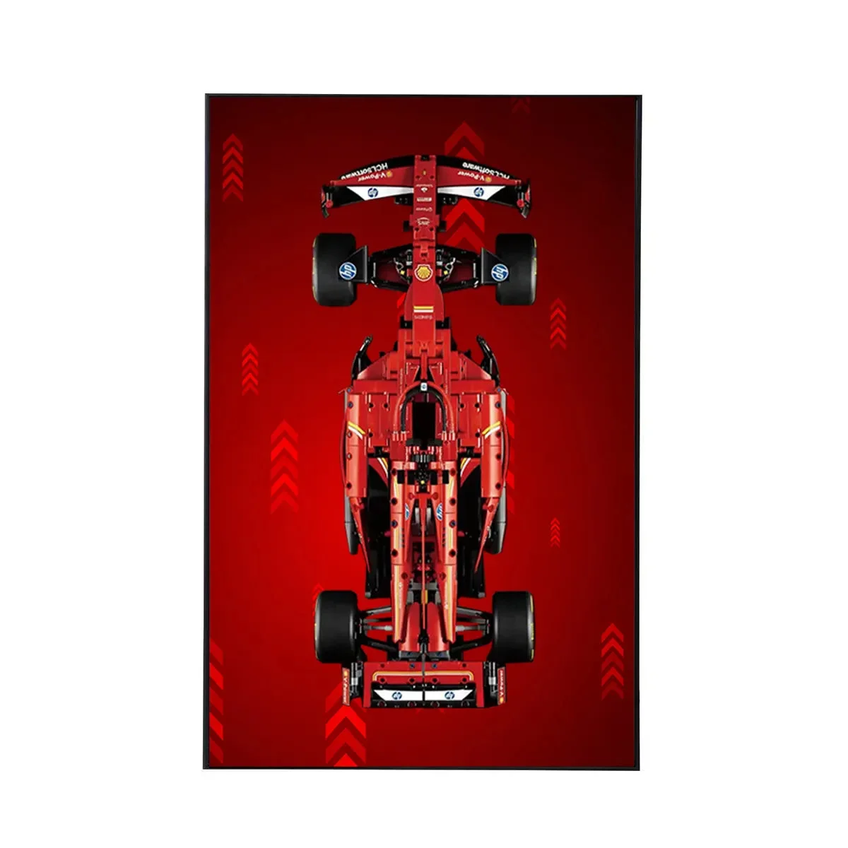 Cadre d'Exposition Mural pour LEGO® Ferrari F1 SF-24 (42207) - Détail exposition 2