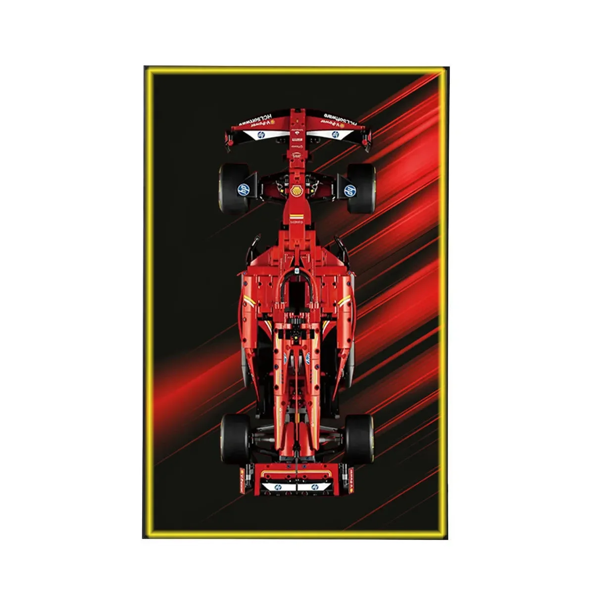 Cadre d'Exposition Mural pour LEGO® Ferrari F1 SF-24 (42207) - Détail exposition 12