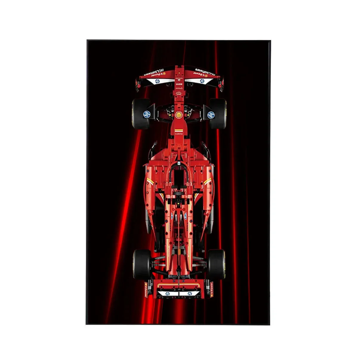 Cadre d'Exposition Mural pour LEGO® Ferrari F1 SF-24 (42207) - Détail exposition 18