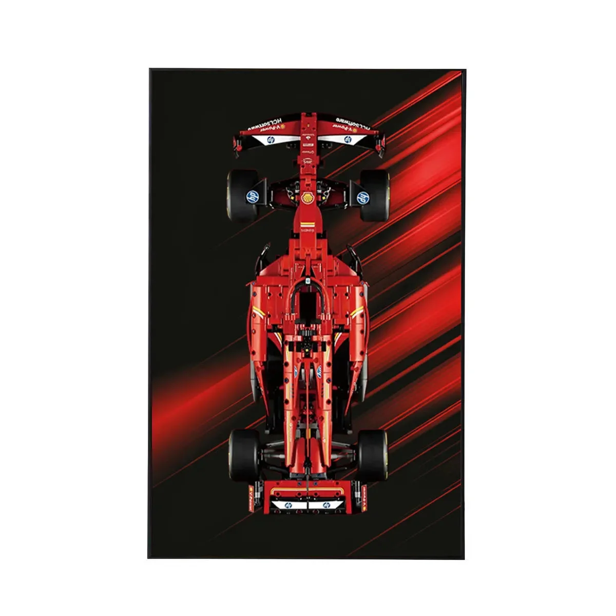Cadre d'Exposition Mural pour LEGO® Ferrari F1 SF-24 (42207) - Détail exposition 10