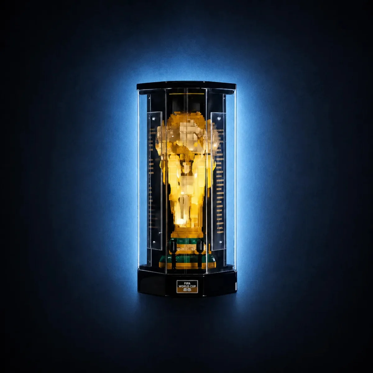 Premium-Schaukasten für LEGO® FIFA World Cup™ Offizielle Trophäe (43020) - Détail exposition 2