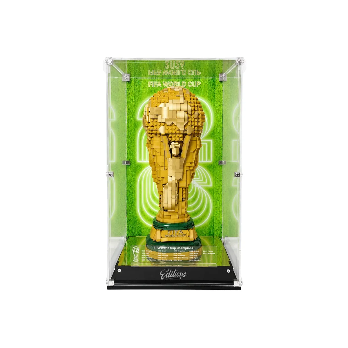 Premium-Schaukasten für LEGO® FIFA World Cup™ Offizielle Trophäe (43020) Champions Edition - Détail exposition 11