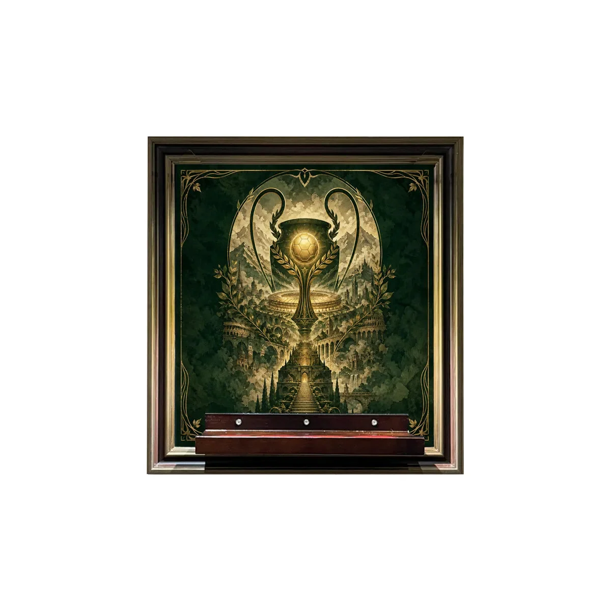Premium Wall Display Frame for LEGO® FIFA World Cup™ Official Trophy (43020) - Détail exposition 12
