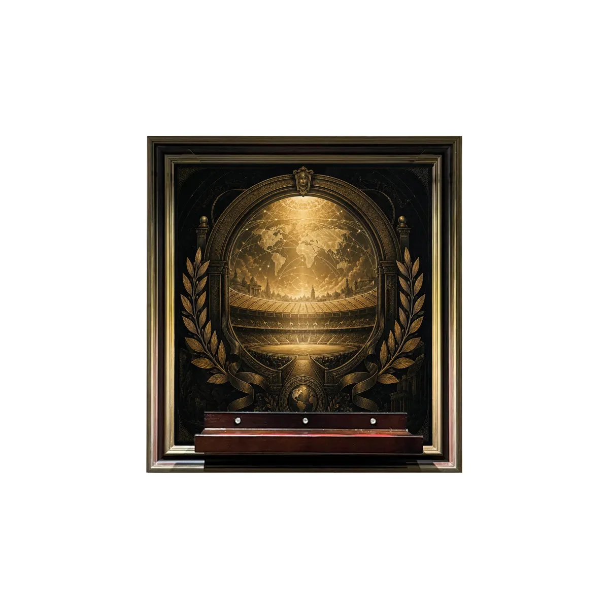 Premium Wall Display Frame for LEGO® FIFA World Cup™ Official Trophy (43020) - Détail exposition 18