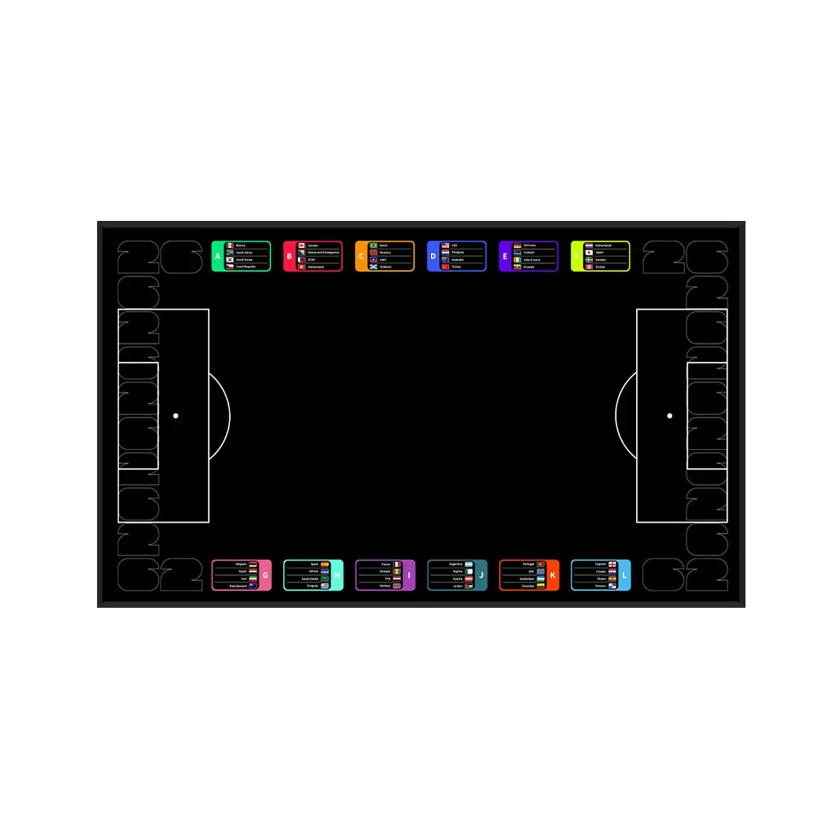 Cadre d'exposition premium pour LEGO® fifa world cup™ 2026 - messi & ronaldo (43032) - Détail exposition 11