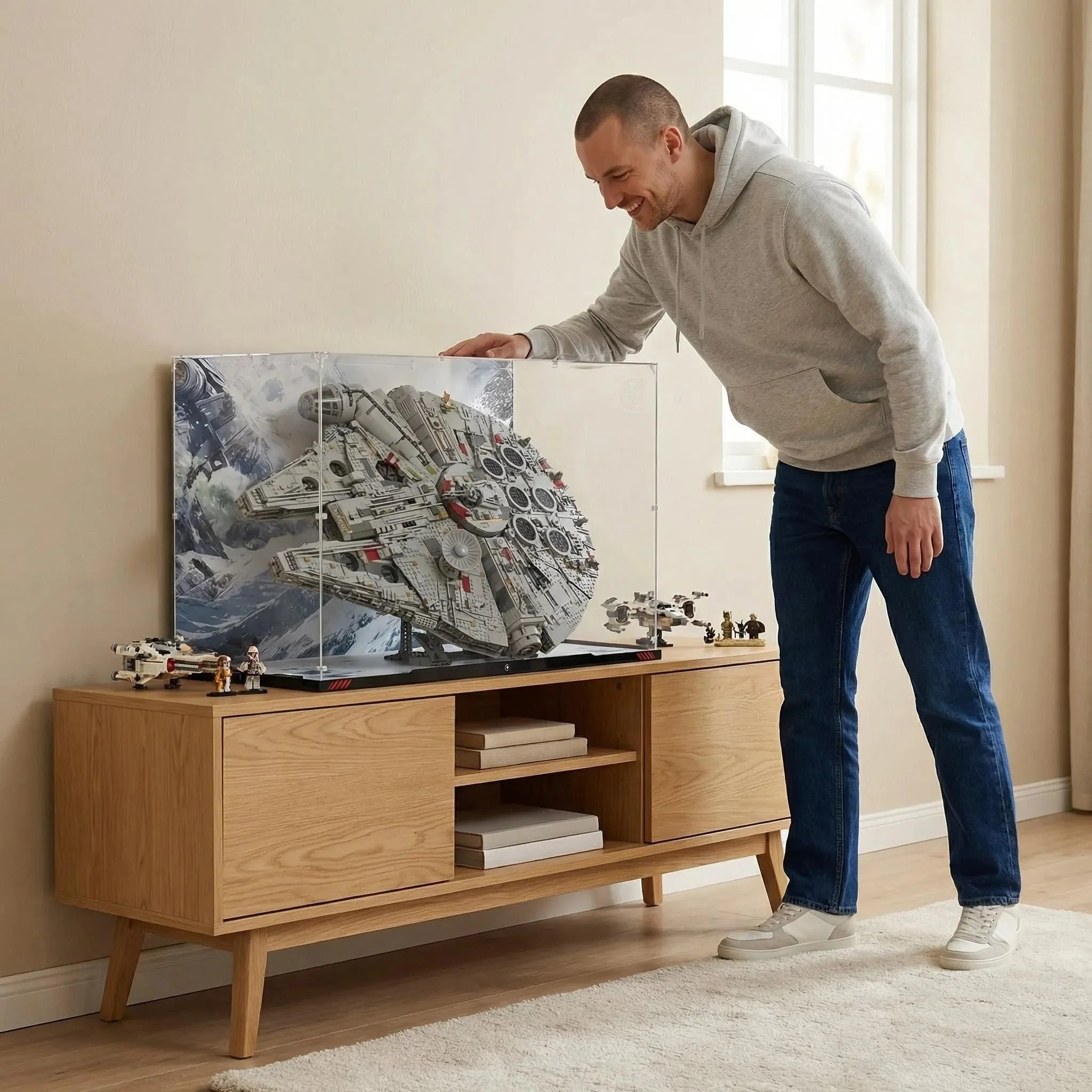 Vetrina di Lusso per LEGO® Star Wars™ Millennium Falcon (75192) - Détail exposition 3