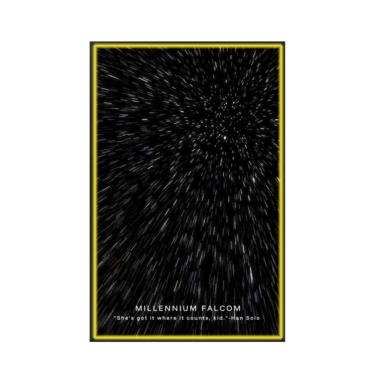 Premium Wandvitrine voor LEGO® Star Wars™ Millennium Falcon (75257) - Hyperspace Rush - Détail exposition 5
