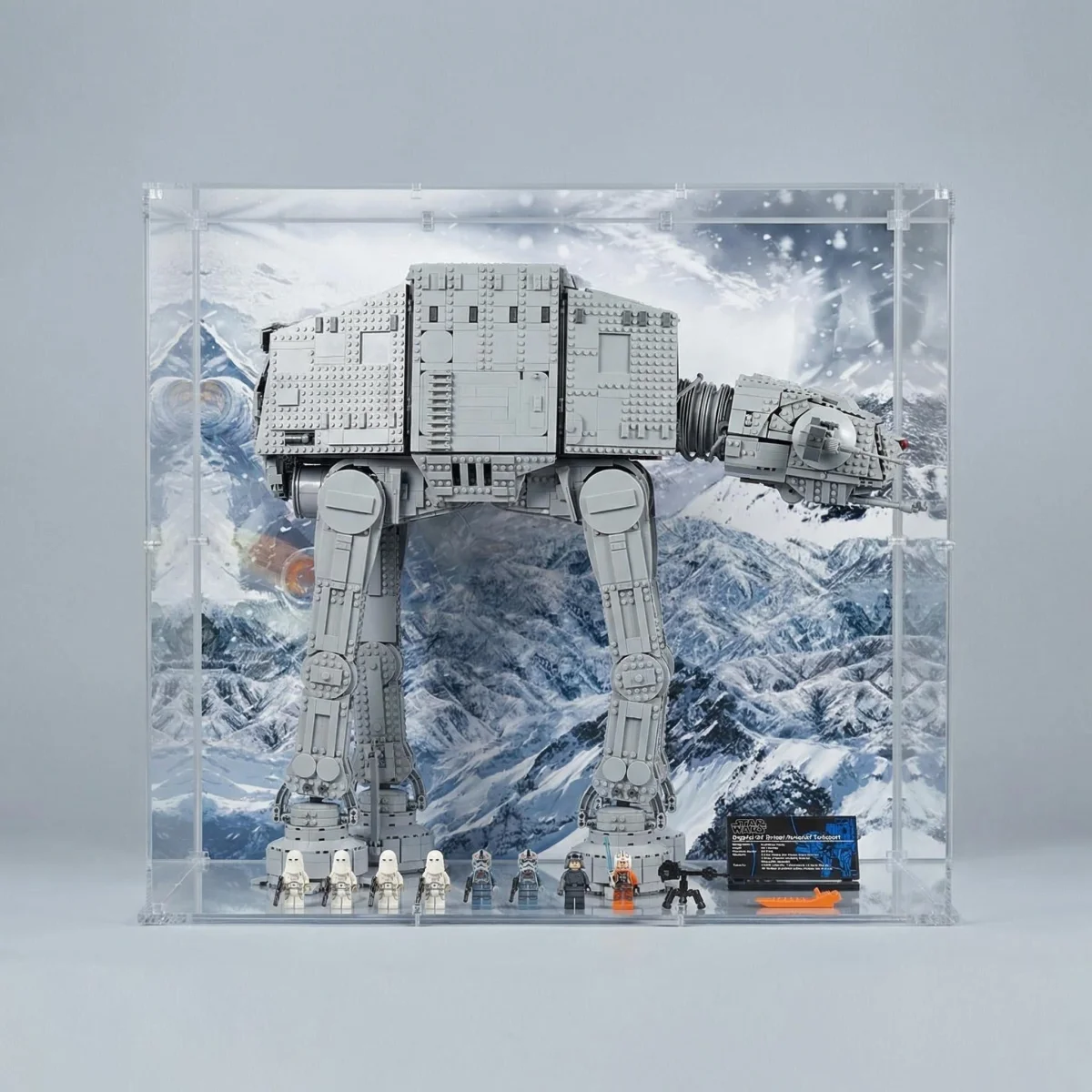 Premium Display Showcase for LEGO® Star Wars™ AT-AT (75313) - Hoth Battle - Détail exposition 4