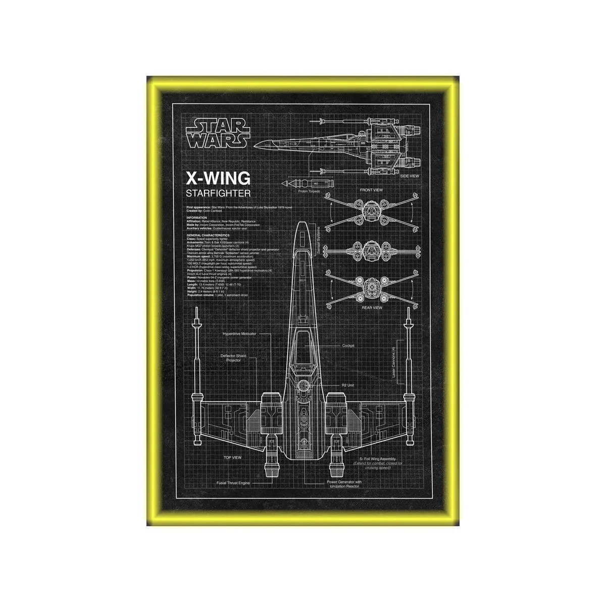 Premium Wandvitrine voor LEGO® Star Wars™ T-65 X-Wing Starfighter™ (75355) - Détail exposition 11