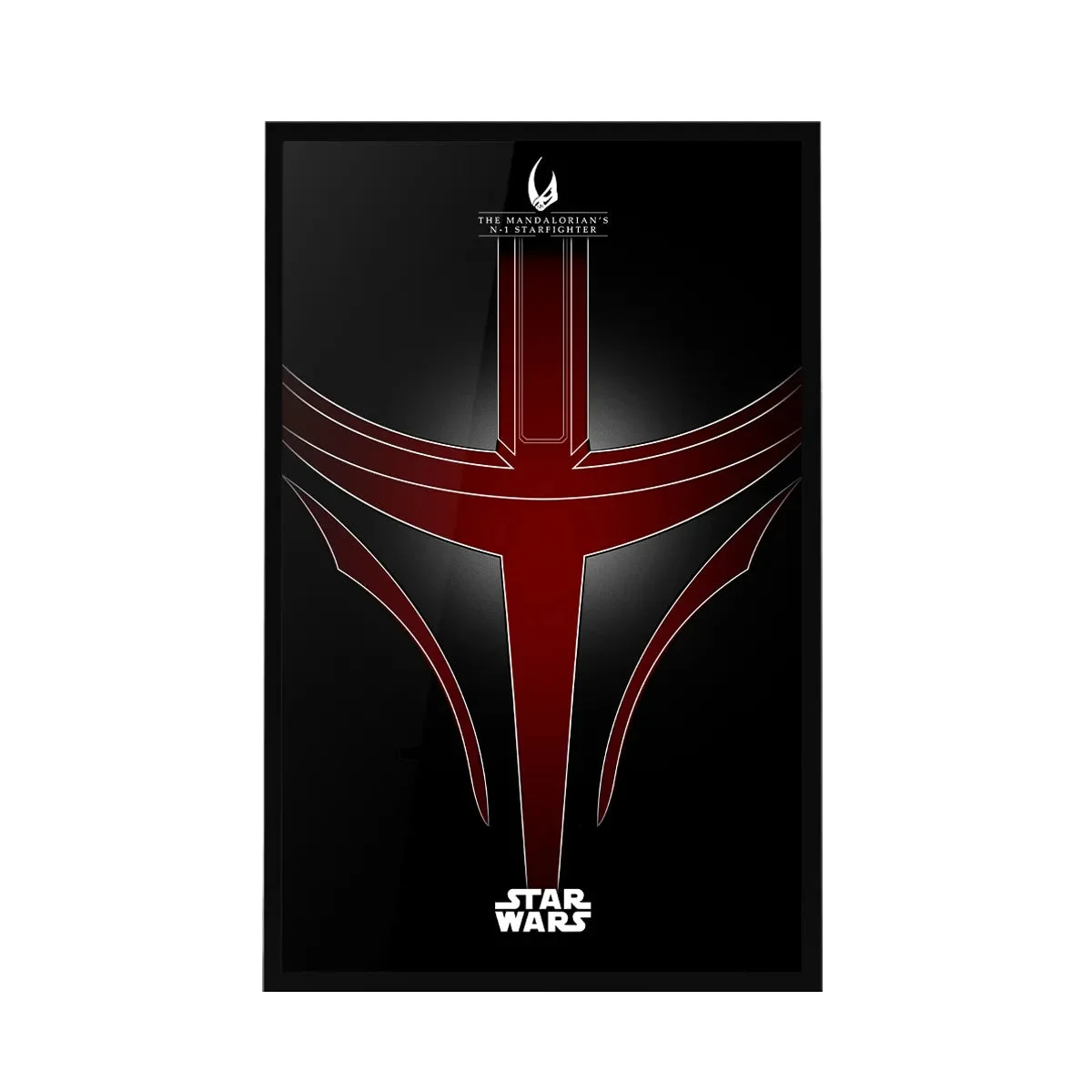 Cornice da Parete Premium per LEGO® Star Wars™ The Mandalorian's N-1 Starfighter (75442) - Détail exposition 13