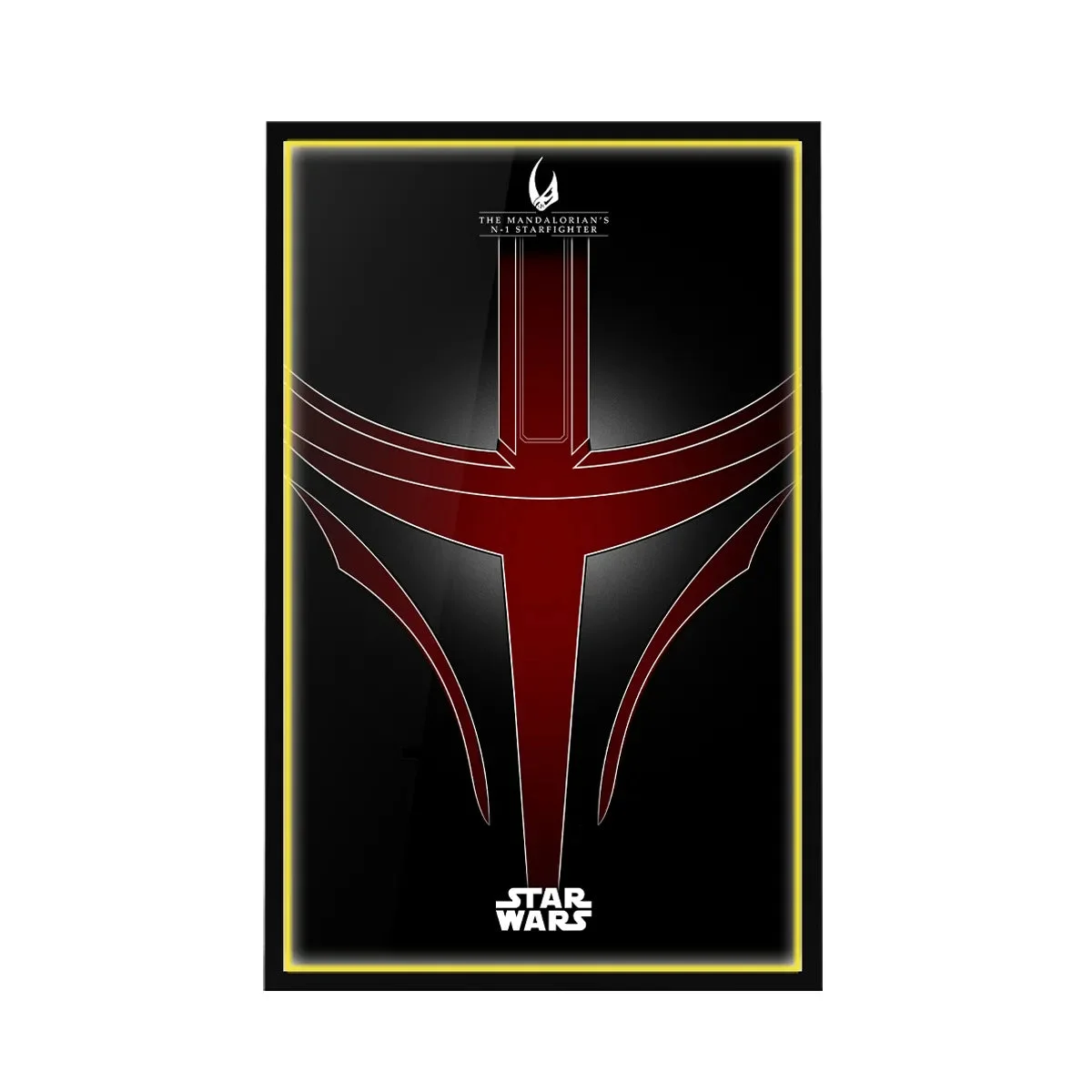 Cornice da Parete Premium per LEGO® Star Wars™ The Mandalorian's N-1 Starfighter (75442) - Détail exposition 14