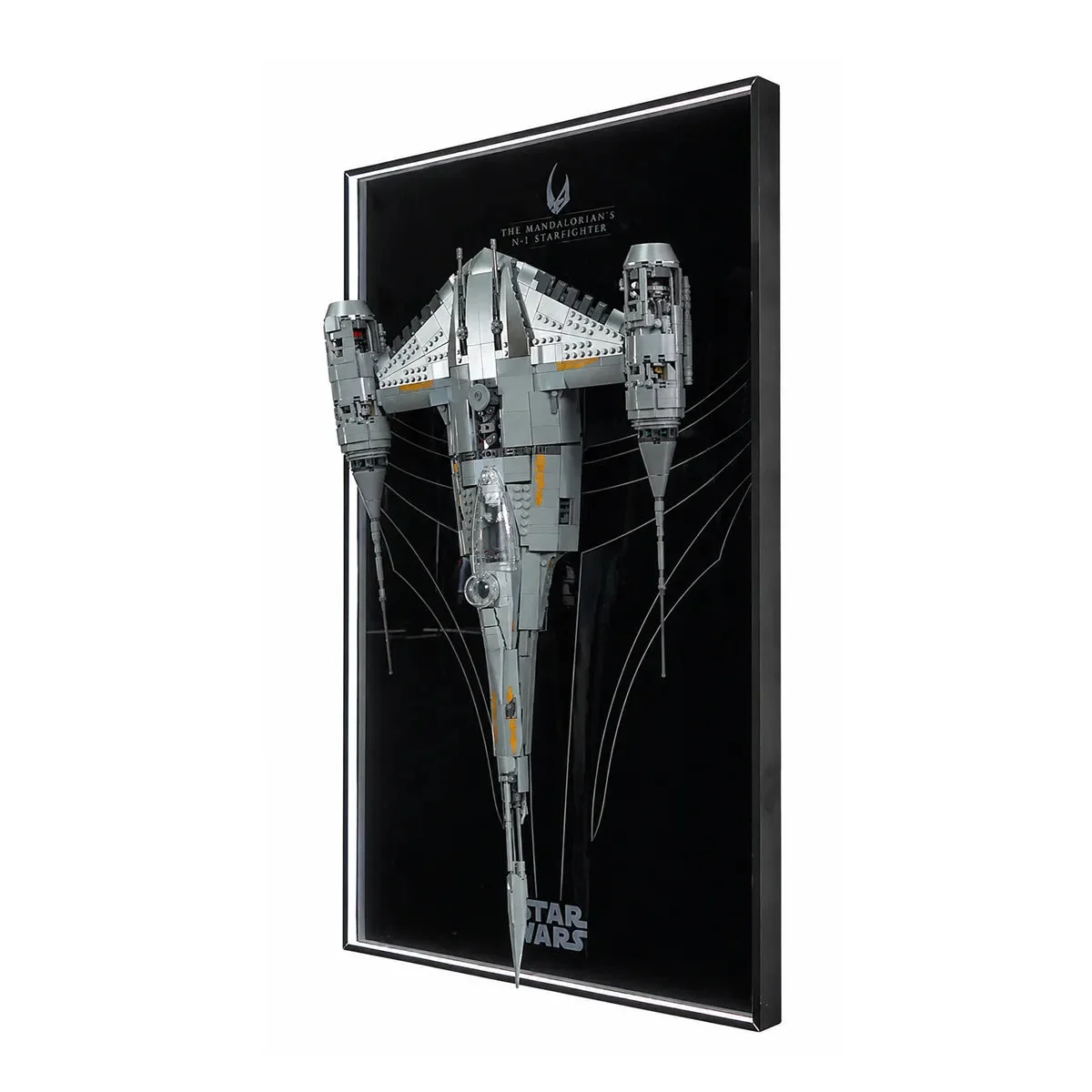 Cornice da Parete Premium per LEGO® Star Wars™ The Mandalorian's N-1 Starfighter (75442) - Détail exposition 5